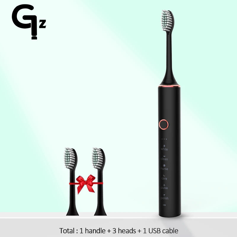 Sonic Electric Toothbrush with Replacement Heads