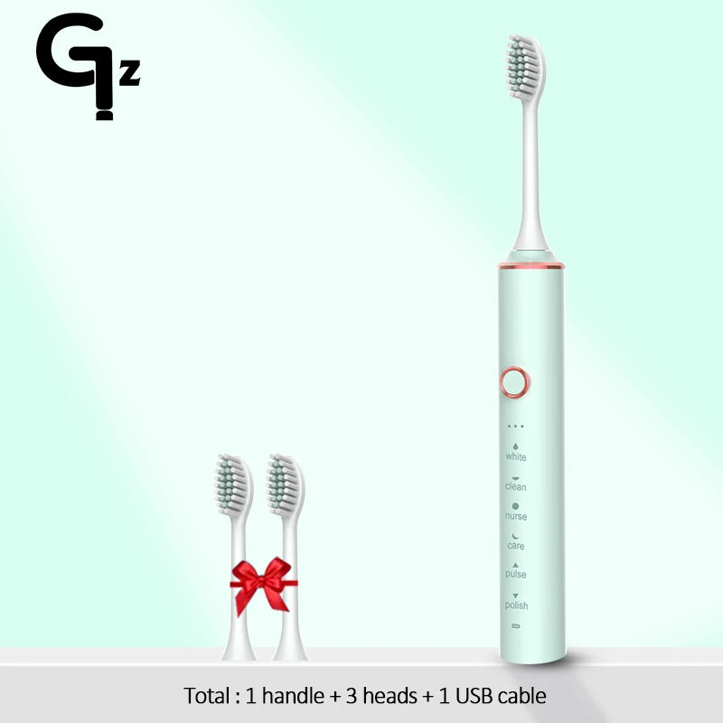 Sonic Electric Toothbrush with Replacement Heads