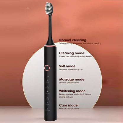 Sonic Electric Toothbrush with Replacement Heads