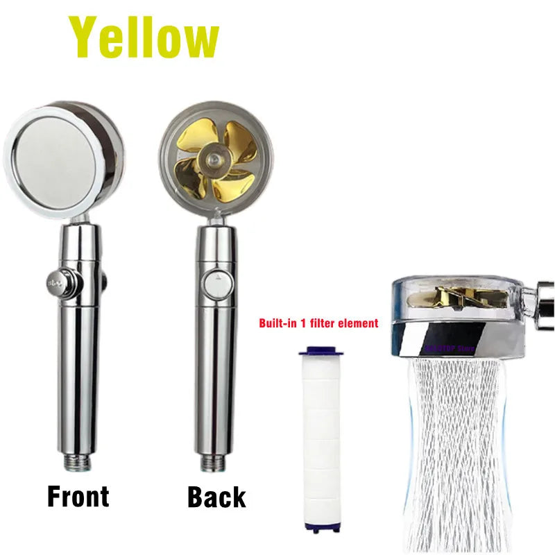 Filtered High Pressure Fan Shower Head