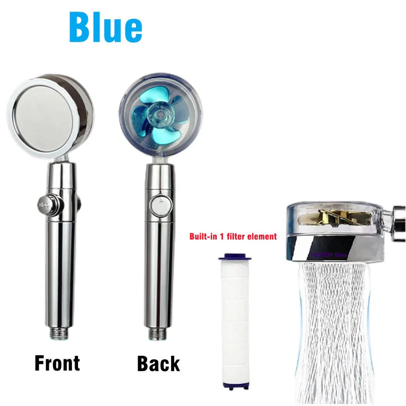 Filtered High Pressure Fan Shower Head